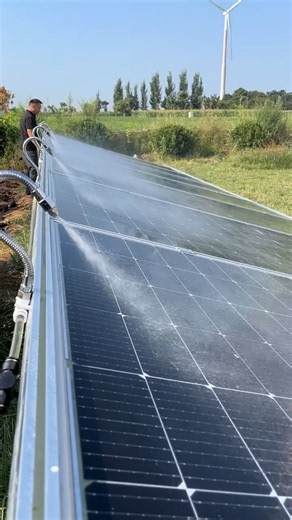 ☀️ How to Clean Solar Panels with Water | Latest Solar Panel Cleaning Technology & Easy Method pop