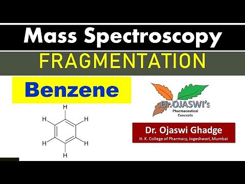 Mass Fragmentation of Benzene #benzene #Benzenefragmentation #MassSpectrometry