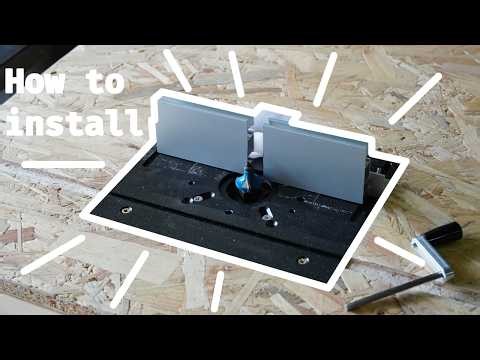 How to Install a Router Table Insert Plate Kit