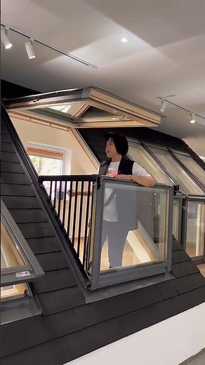 Roof Window Skylight with Balcony Design #roofwindow #roofskylight #balconyskylight