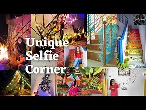 Unique Photobooth /selfie corner decoration ideas for Photoshoot in party / DIY shooting area