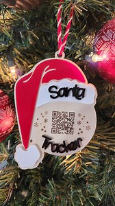 Santa Tracker Ornament, QR Code Santa Tracker, Norad Santa Tracker, Family Ornament, Kid Themed Ornament, Santa Claus Ornament - Etsy Australia