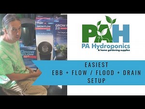 EASIEST Flood & Drain Setup Inside a Gorilla 5'x5' tent!!!