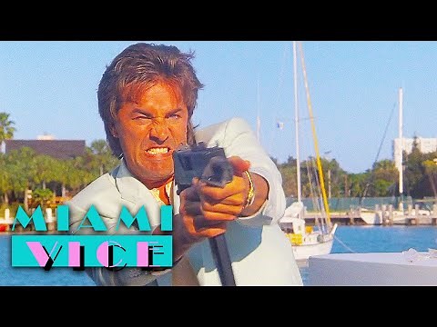 Crockett and Tubbs' Shoot Out With Pirates | Miami Vice