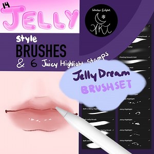 Jelly Dream Procreate Brush Set | 14 Jelly Style Brushes and 6 Highlight Stamps - Etsy