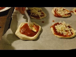 Jesse Making Mini Pizzas with Grands Biscuits