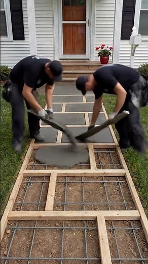Building a Modern Concrete Walkway From Start to Finish