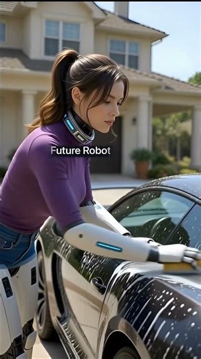 The Future Robot Girls Is Already Doing Our Chores. 🚗🤖 #ai #robot #tesla #teslabot #xai