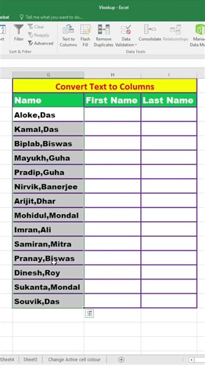 Convert Text To Columns in Excel