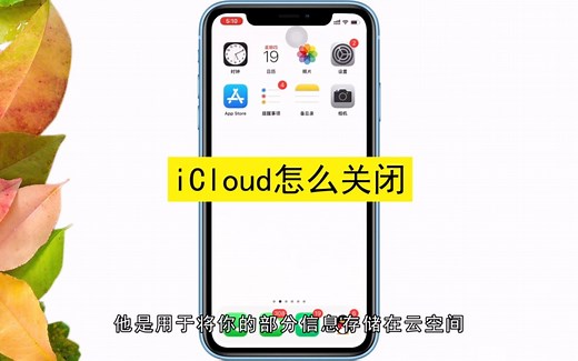 iCloud怎么关，iCloud关闭方法