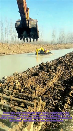 Watch How This Excavator Safely Digs in Water!