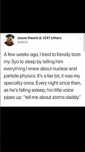 Tell me about atoms, daddy | Subscribe for more #motivation