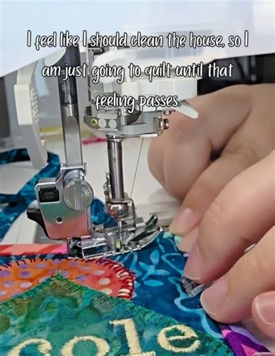 I feel like I should clean the house, so #quilting #cleaning #birthdayparty #baking #TooMuchToDo