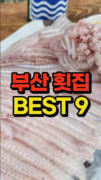 부산 횟집 BEST 9, 이건 무조건 저장하세요