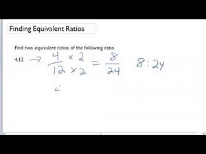 Finding Equivalent Ratios