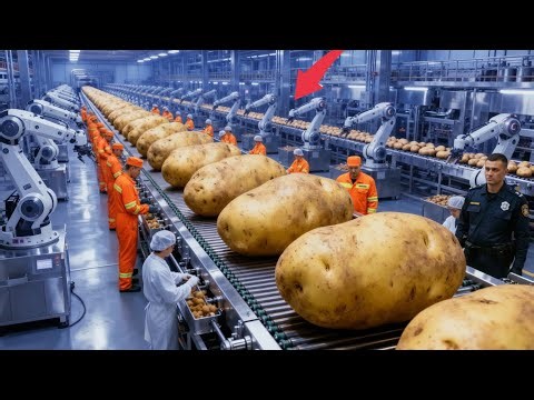 🥔 Inside a Factory: How Potato Chips Are Made: (Full Process 4K)