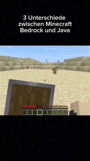 Reupload Unterschiede Minecraft Java und Bedrock Version