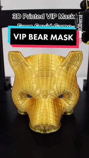 3D Printed VIP Bear Mask STL | Squid Game 3D Printing