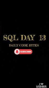 #day13 Learn SQL in Tamil #sql #tamil #code #easycode #dailycode #easytolearnforbegginers