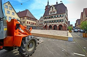 Strandsommer in Weil der Stadt: Der Sand ist aufgeschüttet – am Montag geht’s los