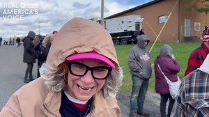 Check out RAV's Dave Zere talking with excited rally goers/RAV fans waiting in line to see President Trump's #MAGA speech in Schnecksville, PA tonight at 7PM ET.. JOIN our pre-rally coverage starting at 6PM ET. 👇 https://rumble.com/v4p8ltt-president-trump-maga-rally-in-schnecksville-pa.html | America's Voice News