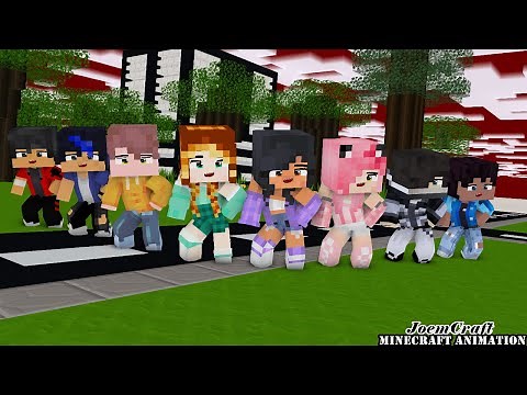 APHMAU CREW KIM, PIERCE, EIN, ZANE, KC, NOI | DUNDUN DANCE | SHUFFLE DANCE - Minecraft Animation