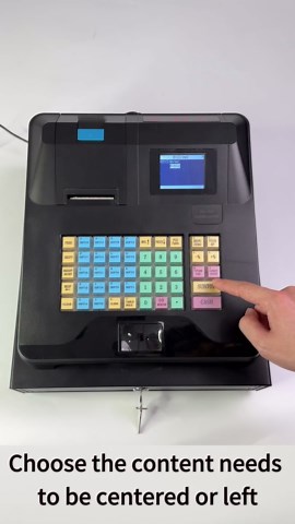 2024 Cash Register for Small Businesses with Scanner& Cash Drawer, Perfiware Electronic Cash Registers with Dual Display for Cashier and Customer, Auto Receipt Print for Store/Restaurant
