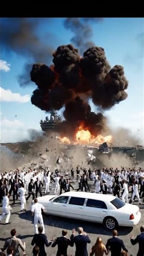 CHAOS! The Moment a Supercarrier is Overwhelmed! 🔥 #military #army #viral #trending #shorts