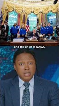 Trump recycled his best middle school ear jokes on NASA chief Jared Isaacman #dailyshow