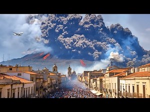 Mass Evacuation in Italy! Mount Etna VOLCANO EXPLODES in Sicily – Ash and Lava Everywhere