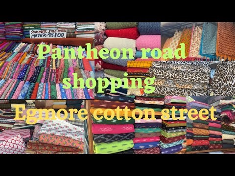 Pantheon road Egmore shopping | cotton street| pantheon street cloth market