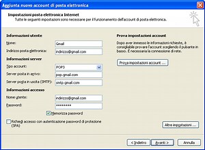 Configurare Gmail Su Outlook Express