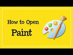How to Open Paint in Windows 10