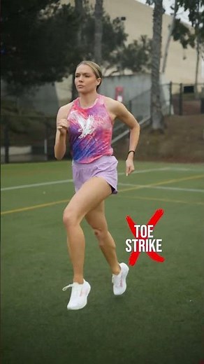 How to land when running! #runningtips