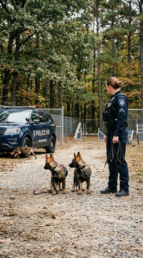 Police Puppy Searches a CarPolice
