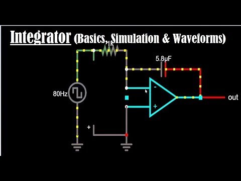 Op amp Integrator - Integrator - Integrator Simulation (Animation), Circuit and Formula - Falstad