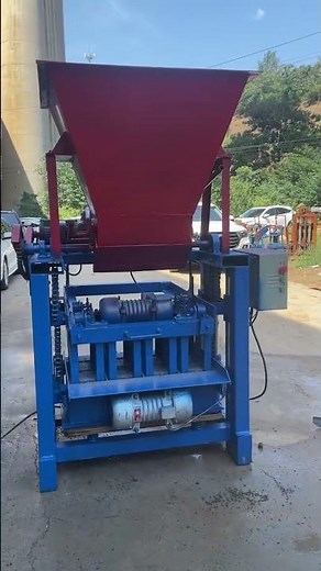 small manual pressure Block Making Machine Concrete Hollow Brick Making Machine #buildingmaterials