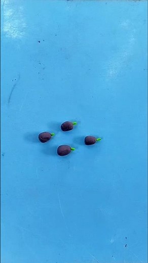 Clay Black Plum Making | Realistic Kala Jamun Fruit with Clay | ASMR Satisfying Clay Art