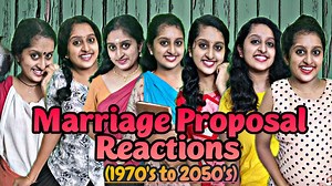 1M views · 20K reactions | Marriage Proposal Reactions (1970's to 2050's) | Liya Mathew | Facebook