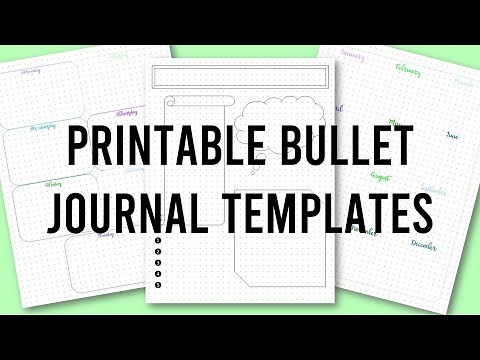 Printable Bullet Journal Templates