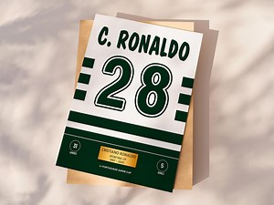 Cristiano Ronaldo Poster Print, Football Poster Printable, Instant Download, CR7 Poster, CR7 Gift, Sporting CP Legend, CR7 Art, Ronaldo 28 - Etsy
