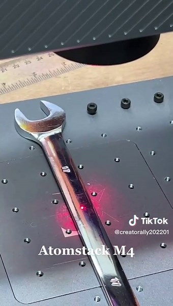 Stainless Steel Wrench engraved by Atomstack M4. If you‘re interesting in our work, please follow our Facebook Group. There're lots of works. Facebook Group Name: Atomstack A10/S10/A20Pro/X20Pro/S20Pro #creatorally #laserengravingmachine #laserengraving #laserengraver #lasercut #artwork #atomstack #atomstackm4