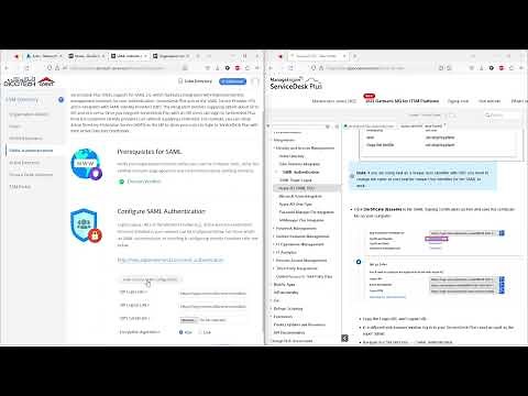 Azure AD Integration with Manage Engine Service Desk via SAML