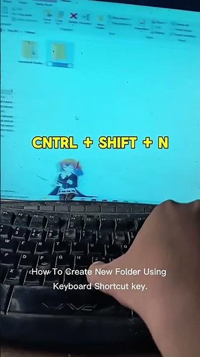Create New Folder Using Keyboard Shortcut Key #FolderShortcutKey #keyboardshortcuts #windowstips