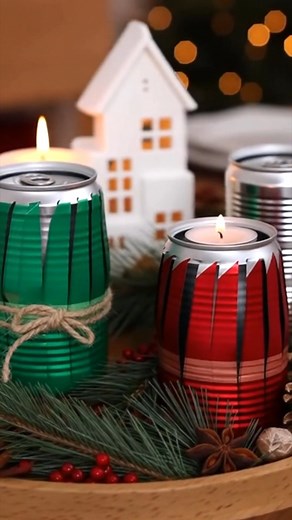Anyone can do this with a Soda Can A DIY craft tutorial showing how to make simple and festive decor from a soda can, string, paint and a candle. #HolidayDecor #DIY #holidaydecorideas #Christmas This video is for entertainement purposes and was created with the assistance of A.I. | Mike's Mayhem