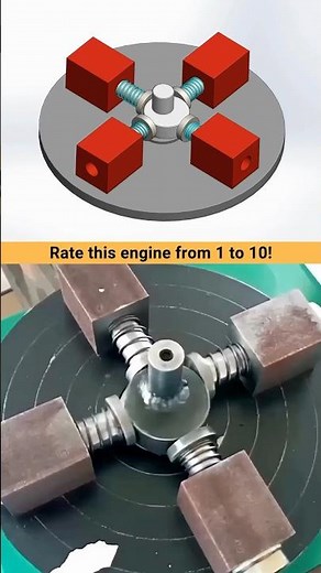 Cam operated 4 cylinder Engine ✅