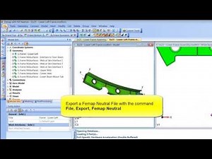 FEMAP "FILE, MERGE": Export and Import a Femap Neutral File (Step3 of 4)