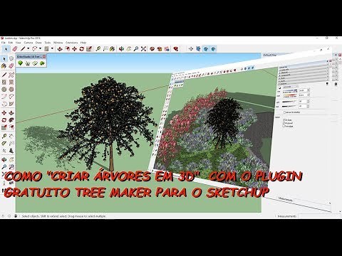 Como "criar árvores em 3D" com o plugin TREE MAKER do SketchUp Pro