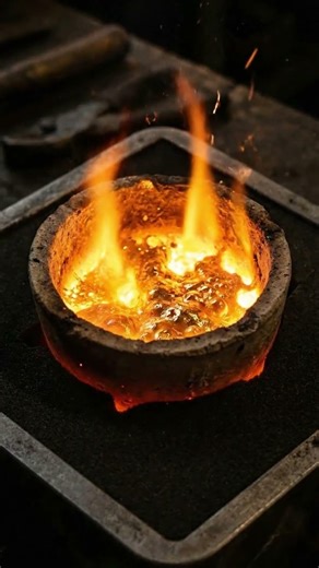 "Molten Gold Transforms Into Luxury Watch Frame ⌚🔥 | Satisfying Sand Casting"
