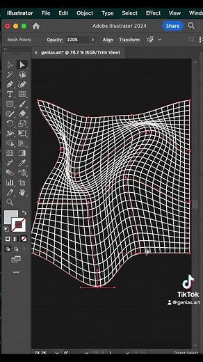 How to make 3D wireframes in Adobe Illustrator 🖤 #tutorial #graphicdesign #adobeillustrator